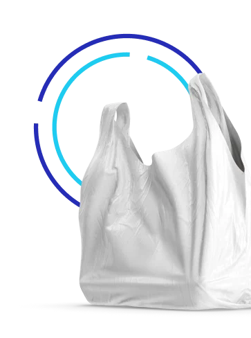 Image of SeeChange icon and shopping bag, highlighting using self-checkout software to catch 'mistaken' mis-scans